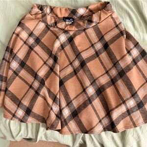 Tan and Black Plaid Throw